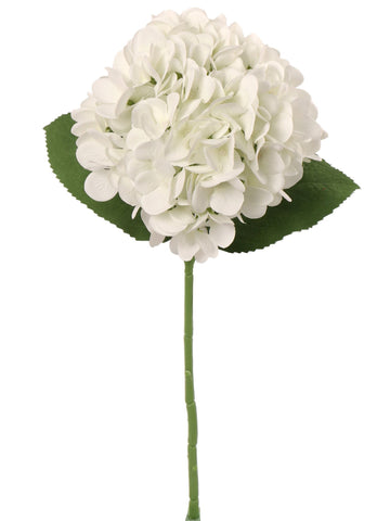 18-Inch Timeless White Hydrangea Stem Set (12 Pcs) - Classic 7-Inch Blooms - Ideal for Elegant Home Decor, Wedding Arrangements & Special Event Floral Displays, Floral Home by Artificial Flowers